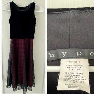Girls Red and Black Dress Size 7